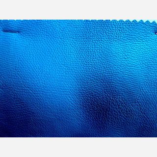 blue PU leather